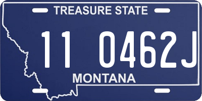 MT license plate 110462J