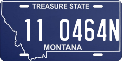MT license plate 110464N