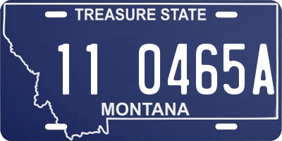 MT license plate 110465A
