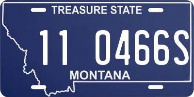 MT license plate 110466S