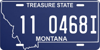 MT license plate 110468I