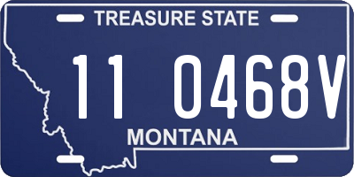 MT license plate 110468V