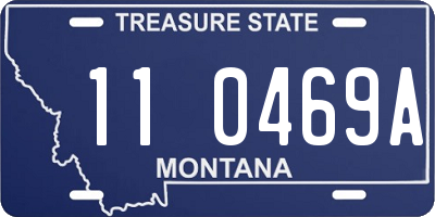 MT license plate 110469A