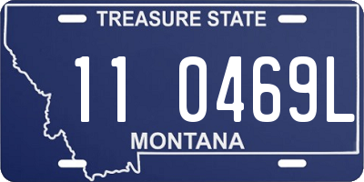 MT license plate 110469L