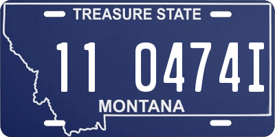 MT license plate 110474I