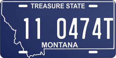 MT license plate 110474T