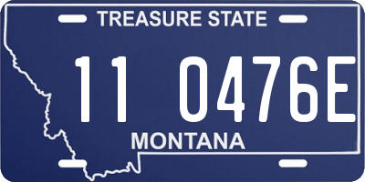 MT license plate 110476E