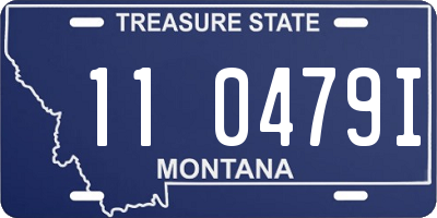 MT license plate 110479I