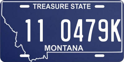 MT license plate 110479K