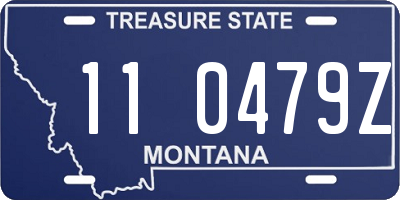 MT license plate 110479Z