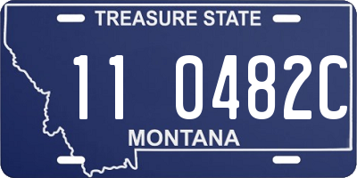 MT license plate 110482C