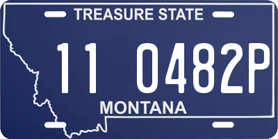 MT license plate 110482P