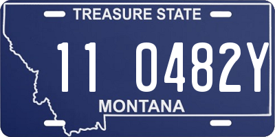 MT license plate 110482Y