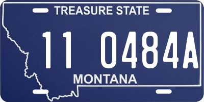 MT license plate 110484A