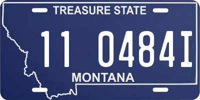 MT license plate 110484I