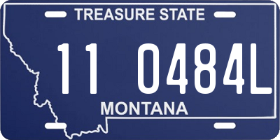 MT license plate 110484L