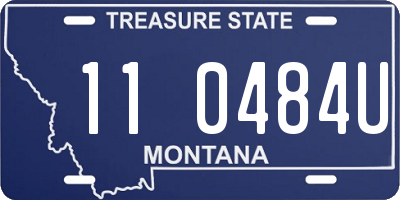MT license plate 110484U