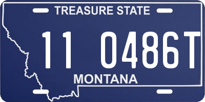 MT license plate 110486T