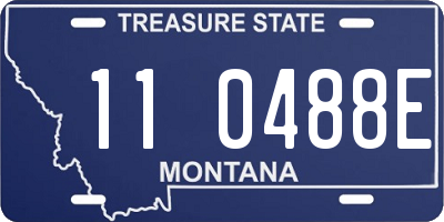 MT license plate 110488E