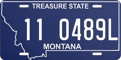 MT license plate 110489L