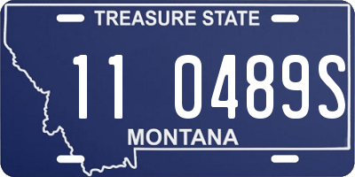 MT license plate 110489S