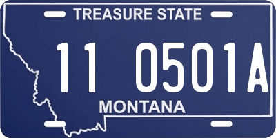 MT license plate 110501A