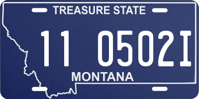 MT license plate 110502I