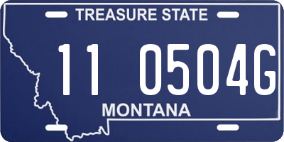 MT license plate 110504G