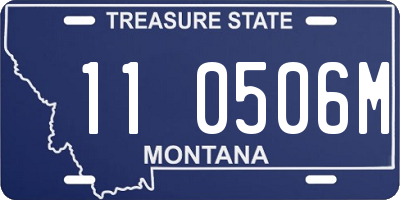 MT license plate 110506M