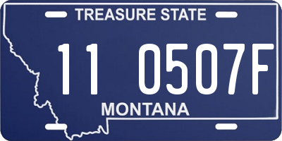 MT license plate 110507F