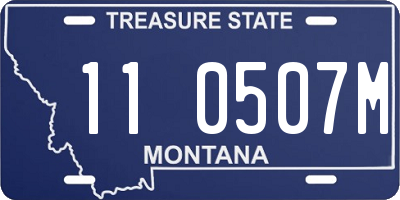 MT license plate 110507M