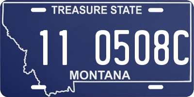 MT license plate 110508C