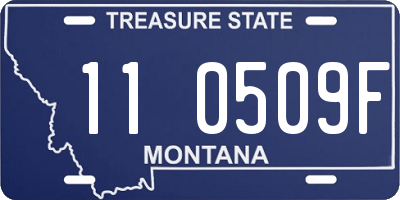 MT license plate 110509F