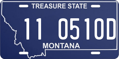 MT license plate 110510D