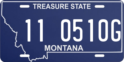 MT license plate 110510G