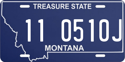 MT license plate 110510J