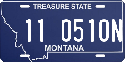 MT license plate 110510N