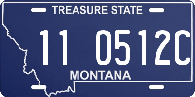 MT license plate 110512C