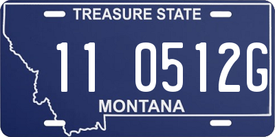 MT license plate 110512G