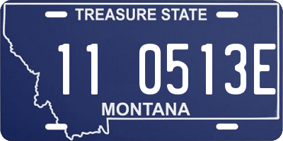 MT license plate 110513E