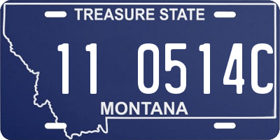 MT license plate 110514C