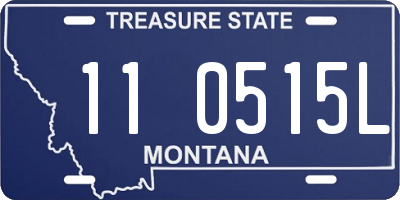 MT license plate 110515L