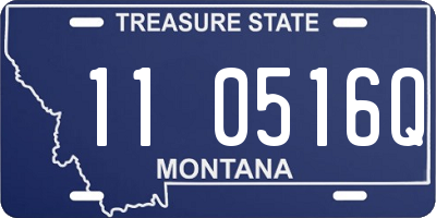 MT license plate 110516Q