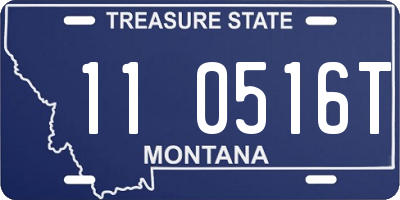 MT license plate 110516T