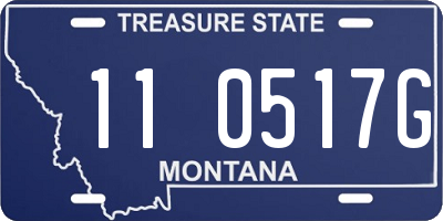 MT license plate 110517G