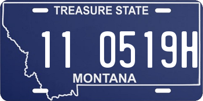 MT license plate 110519H