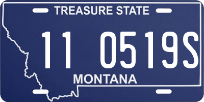 MT license plate 110519S