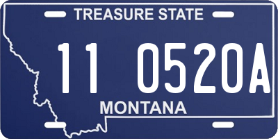 MT license plate 110520A