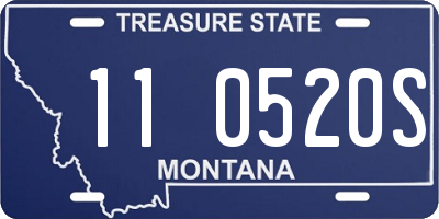 MT license plate 110520S