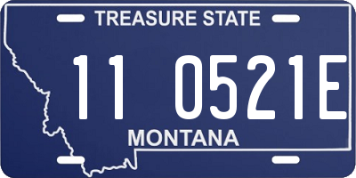 MT license plate 110521E